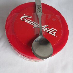 Vintage Iconic Campbell's Soup Co. Travel Soup Bowl with M'mM'm Spoon